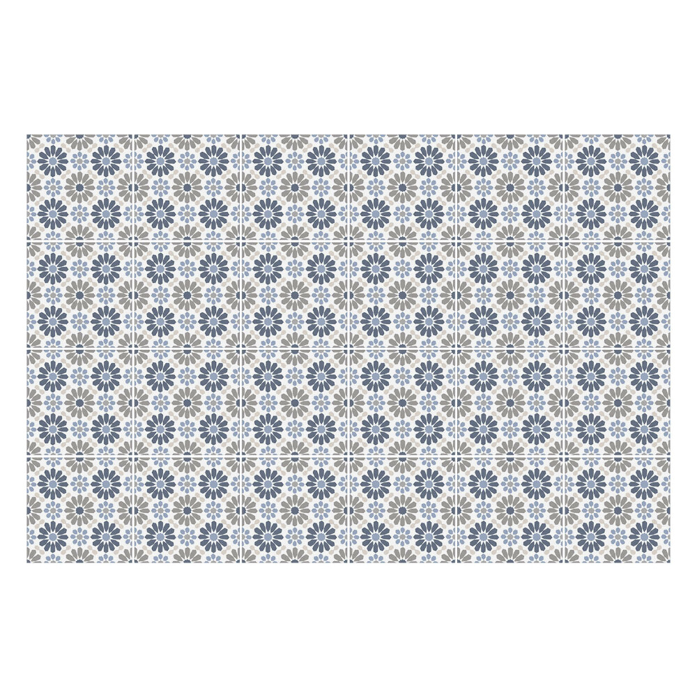 Samolepka na dlaždice Květinový motiv v síťovině