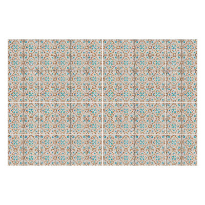 Nálepka na dlaždice Květinový ornament s detaily