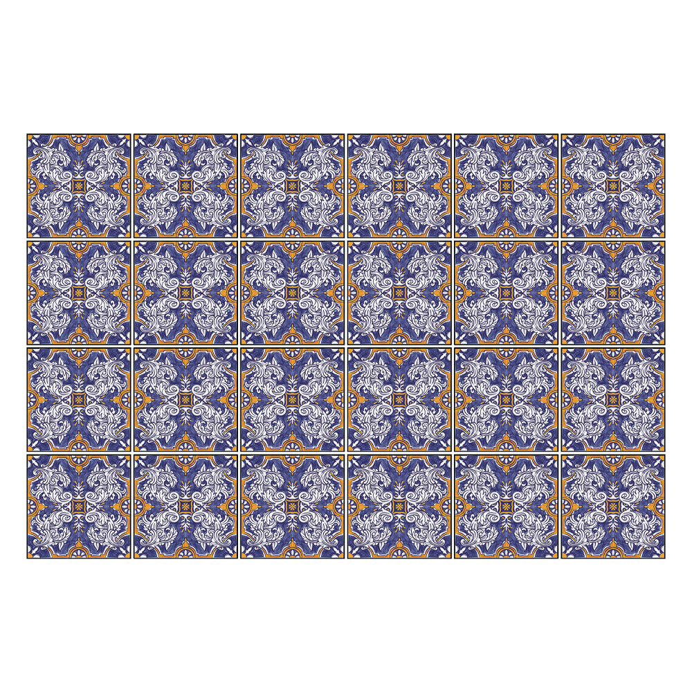 Nálepka na dlaždice Elegantní květinový motiv