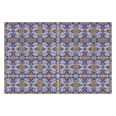 Nálepka na dlaždice Elegantní květinový motiv