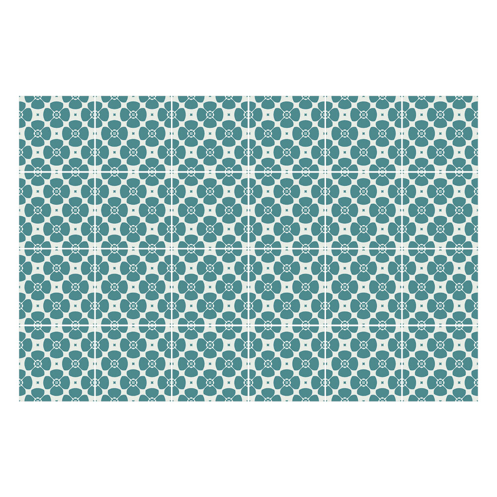 Nálepka na dlaždice Geometrické květiny v síťovině