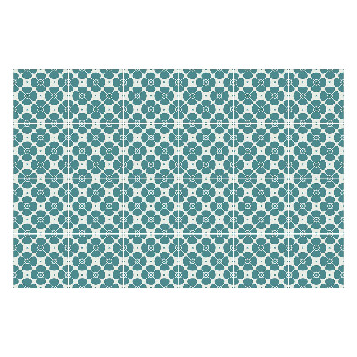 Nálepka na dlaždice Geometrické květiny v síťovině