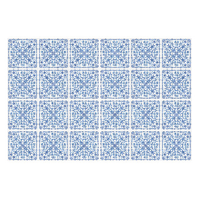 Samolepka na dlaždice Modré dlaždice