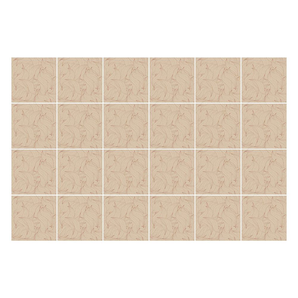 Samolepka na dlaždice Propletené listy v pozadí