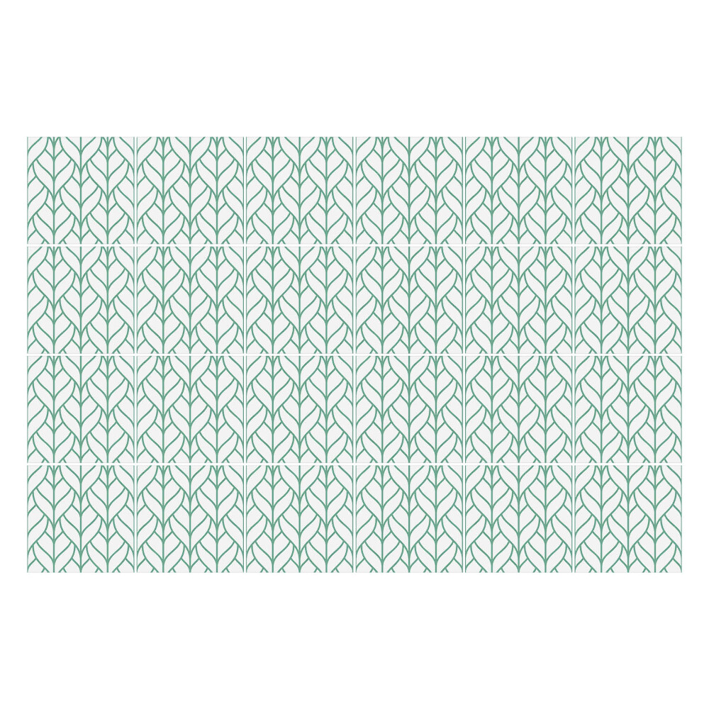 Nálepka na dlaždice Listy v pravidelném uspořádání