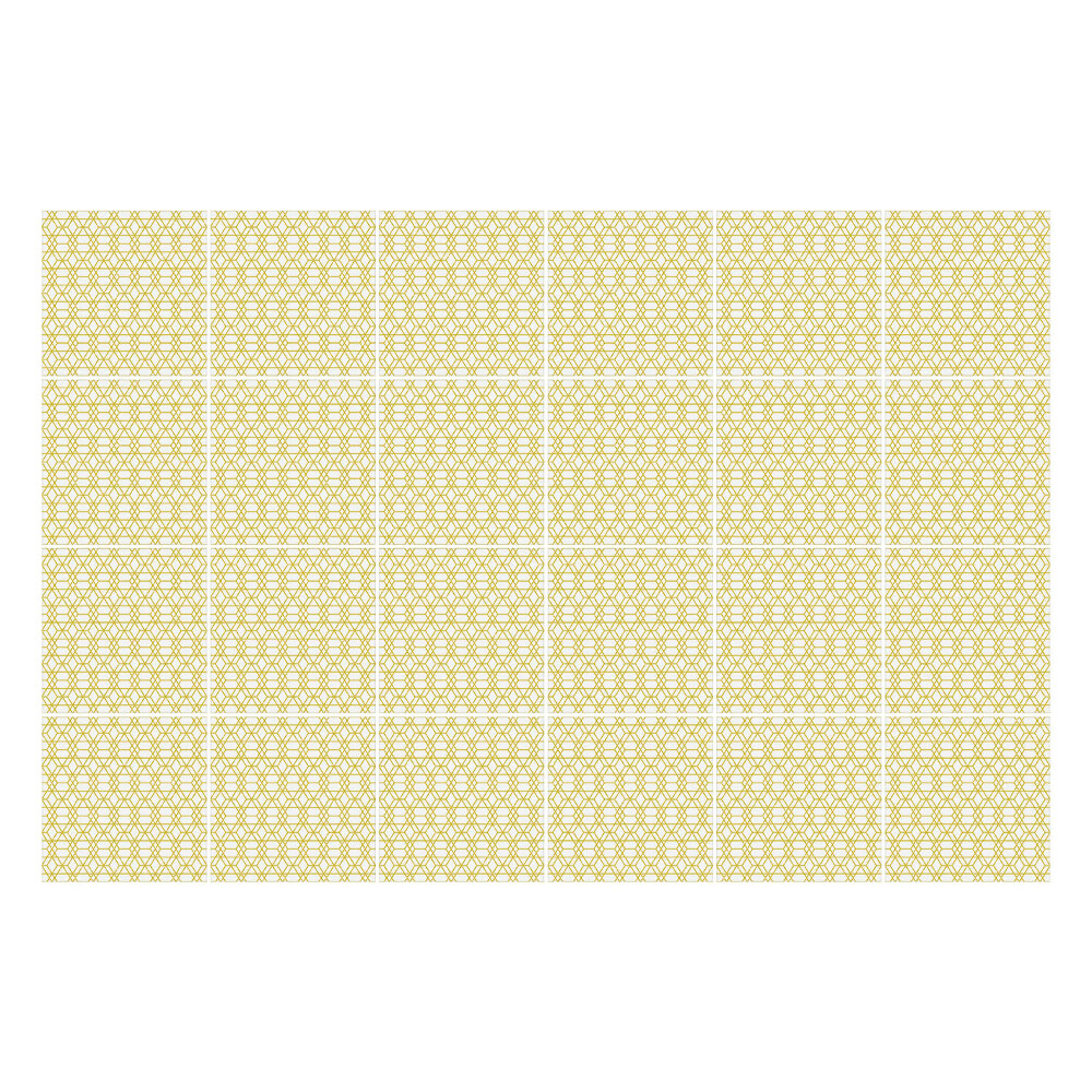 Samolepka na dlaždice Šestiúhelníková geometrie