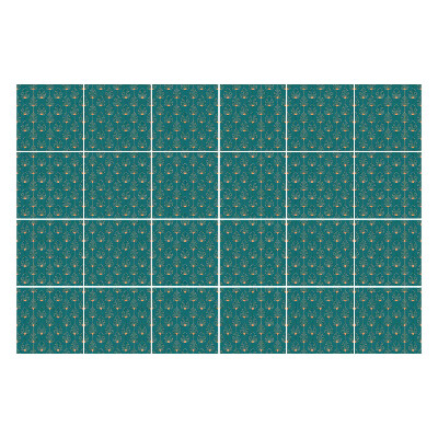 Nálepka na dlaždice Vložení motivu do sítě