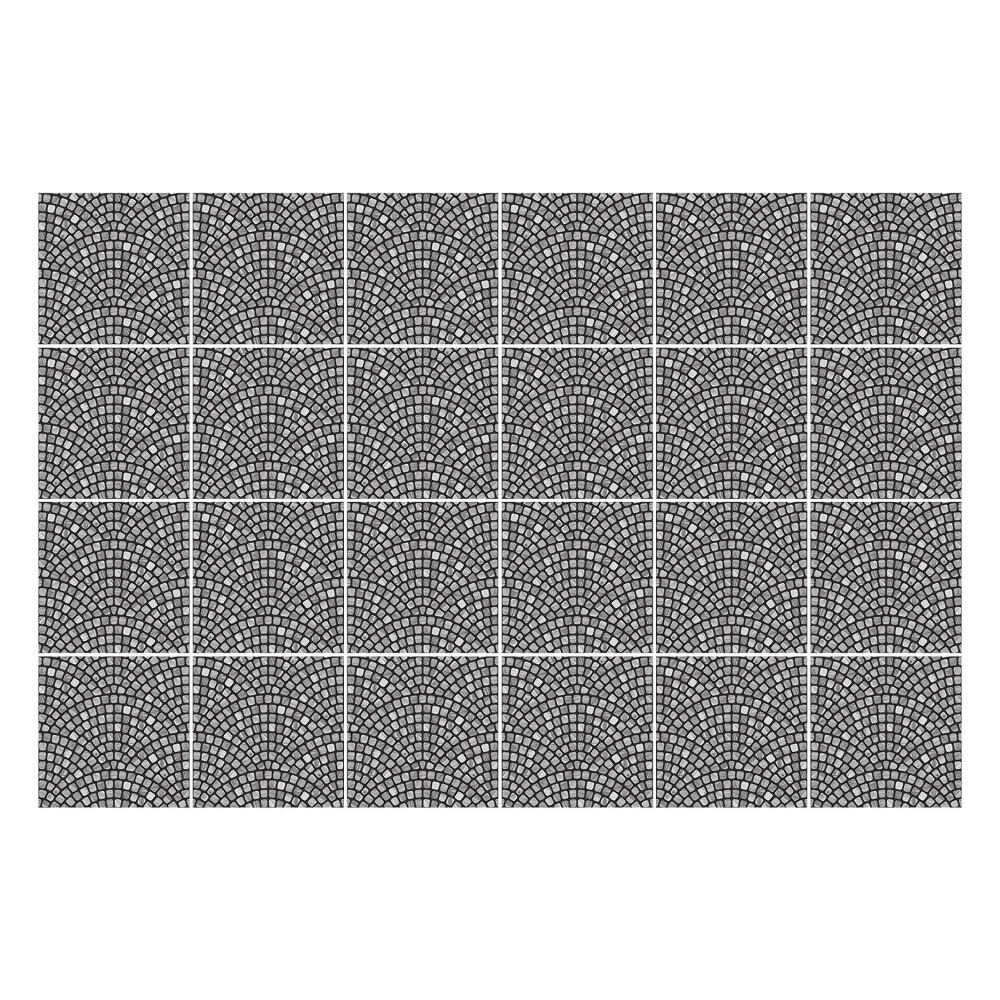 Samolepka na dlaždice Zkřížené oblouky v mřížce