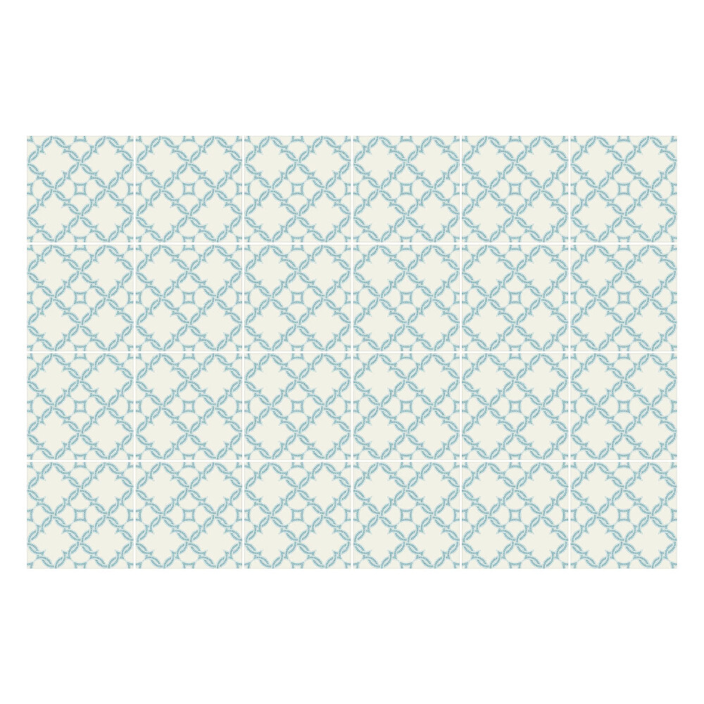 Nálepka na dlaždice Geometrické tvary v mřížce