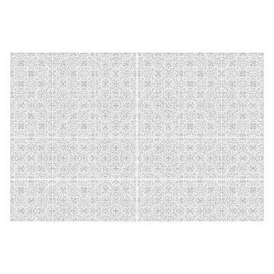 Nálepka na dlaždice Jemný, symetrický motiv