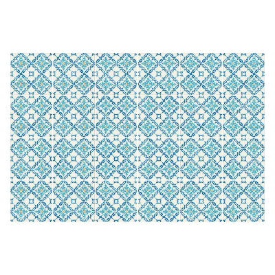 Samolepka na dlaždice Geometrické květinové motivy