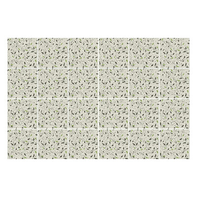 Nálepka na dlaždice Jemné listy a větvičky