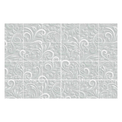 Nálepka na dlaždice Elegantní listy a spirály