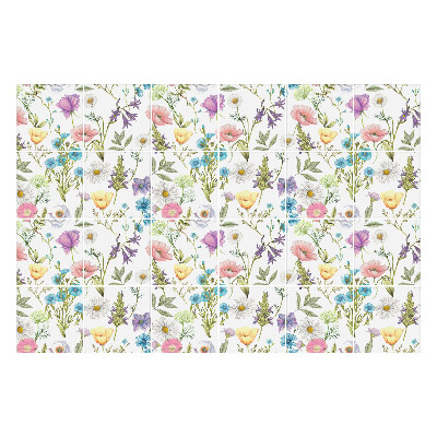 Samolepka na dlaždice Motiv květinové louky