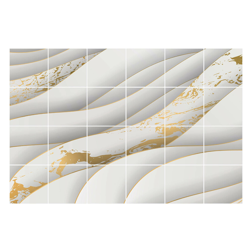 Nálepka na dlaždice Vlny s jemnými akcenty