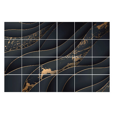 Samolepka na dlaždice Vlny s jemným akcentem