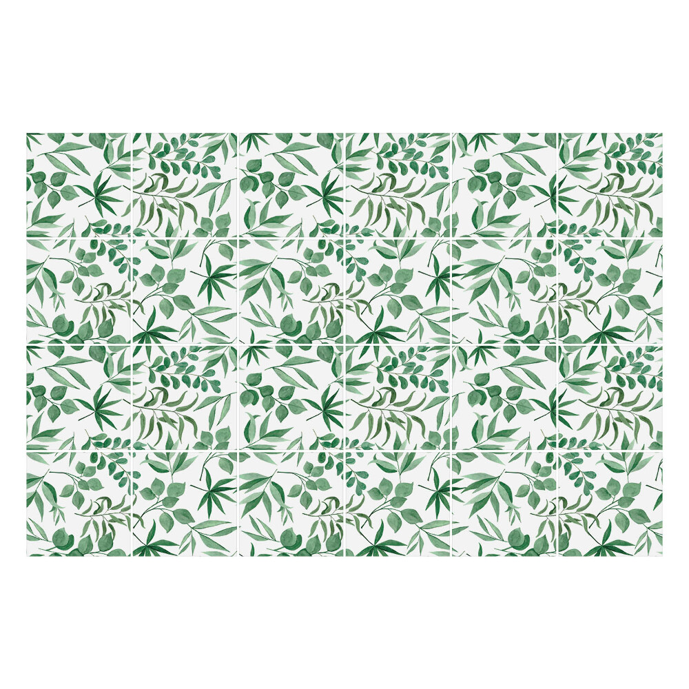 Samolepka na dlaždice Motivy rostlinných listů