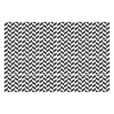 Nálepka na dlaždice Cikcakové motivy v řadě