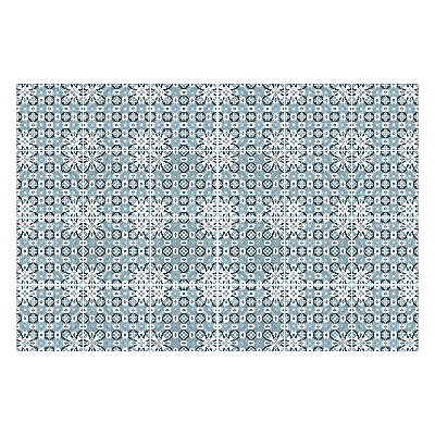 Samolepka na dlaždice Květinový motiv s ornamenty