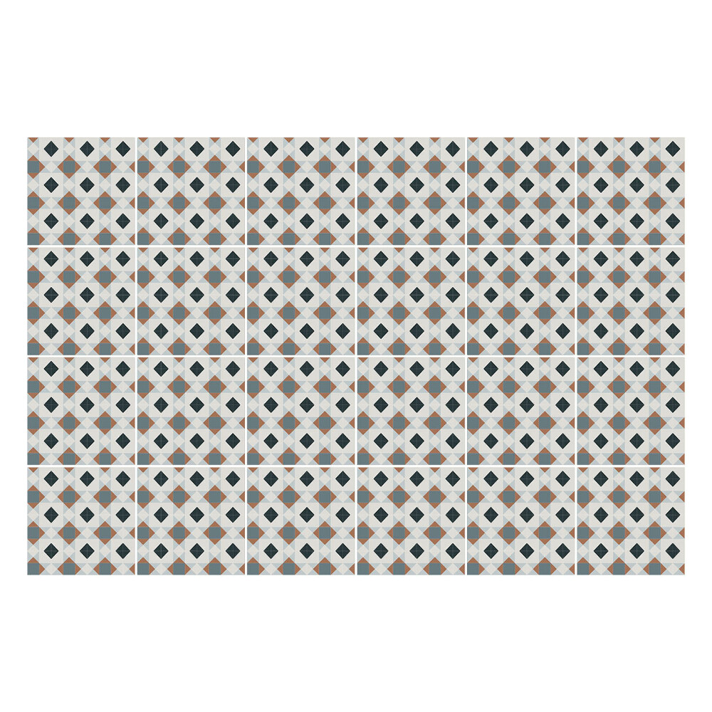 Nálepka na dlaždice Rozvržení diamantové mřížky