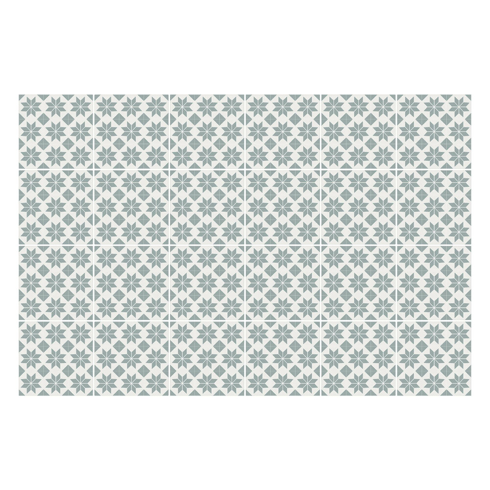 Nálepka na dlaždice Geometrické květiny v síťovině