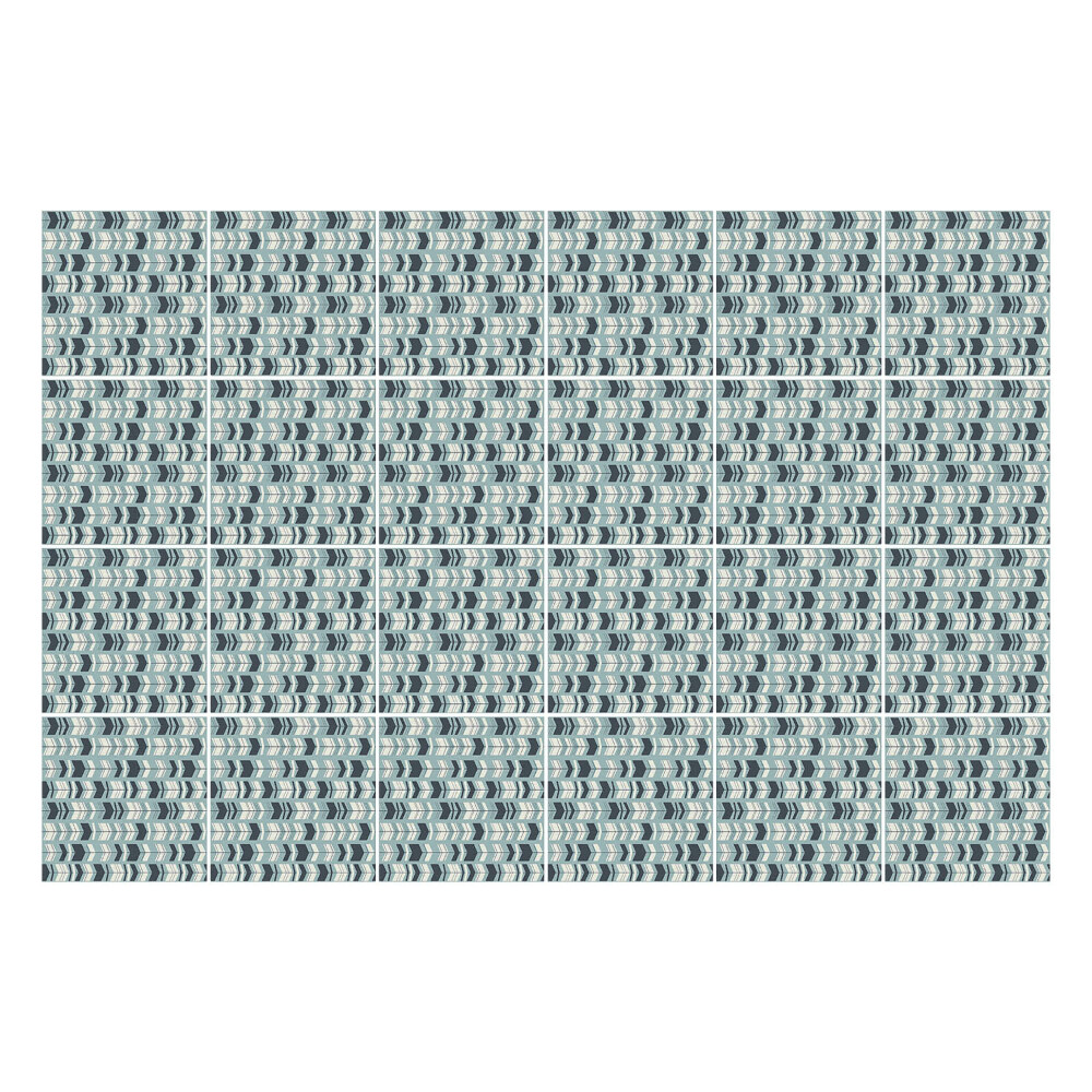 Nálepka na dlaždice Geometrické vlny v systému