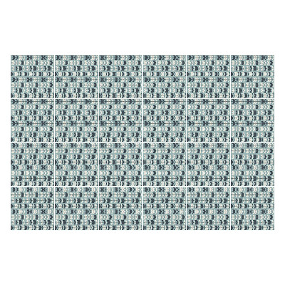 Nálepka na dlaždice Geometrické vlny v systému