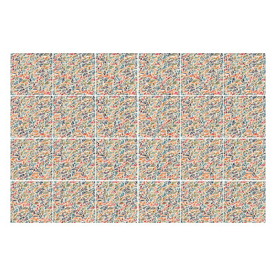 Nálepka na dlaždice Listy v dynamickém uspořádání