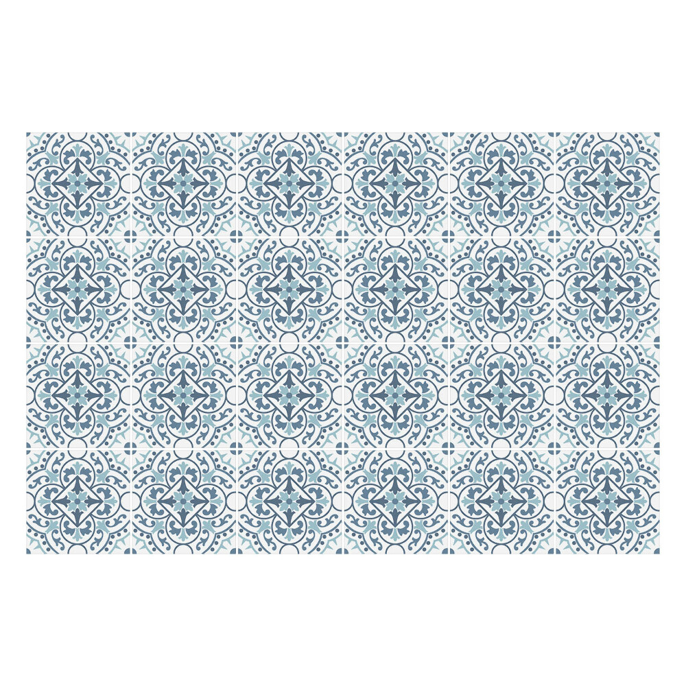 Samolepka na dlaždice Květinové ornamenty v síťovině