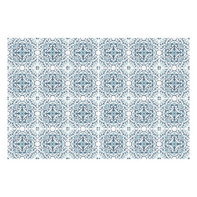 Samolepka na dlaždice Květinové ornamenty v síťovině