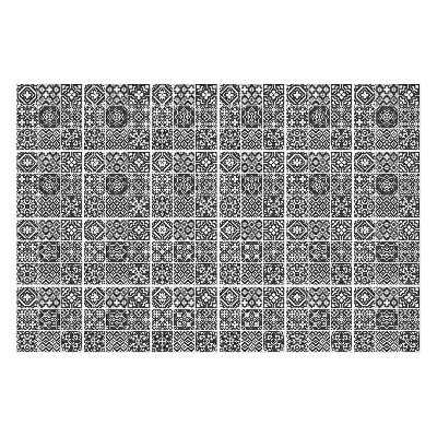 Nálepka na dlaždice Geometrické kostkované motivy