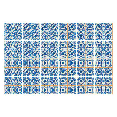 Samolepka na dlaždice Geometrické květinové motivy