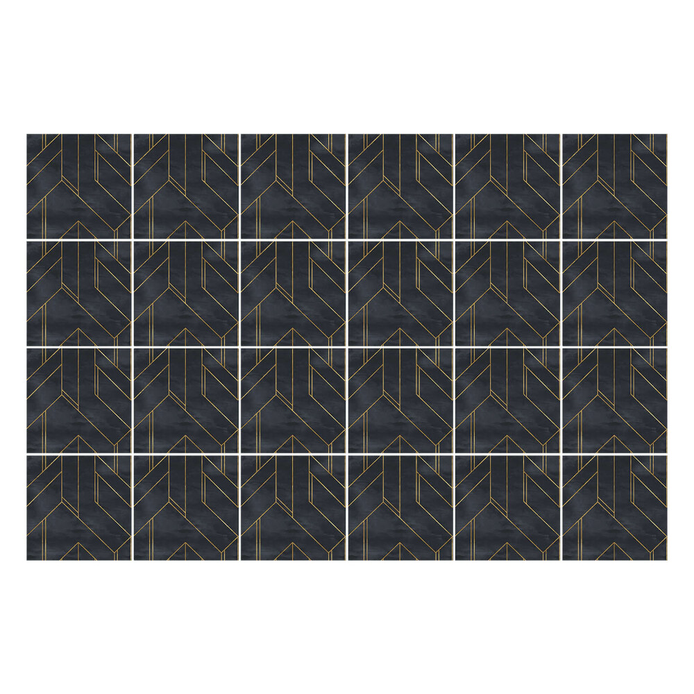 Nálepka na dlaždice Cikcaková geometrie