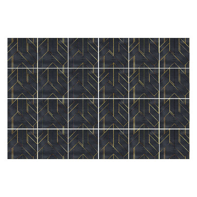 Nálepka na dlaždice Cikcaková geometrie