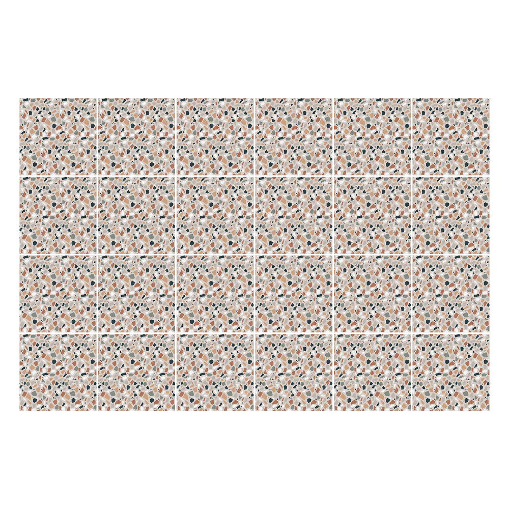 Samolepka na dlaždice Abstraktní listy a tvary