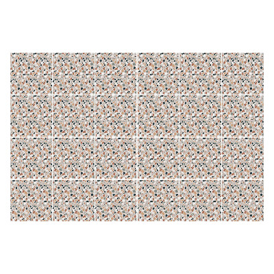 Samolepka na dlaždice Abstraktní listy a tvary