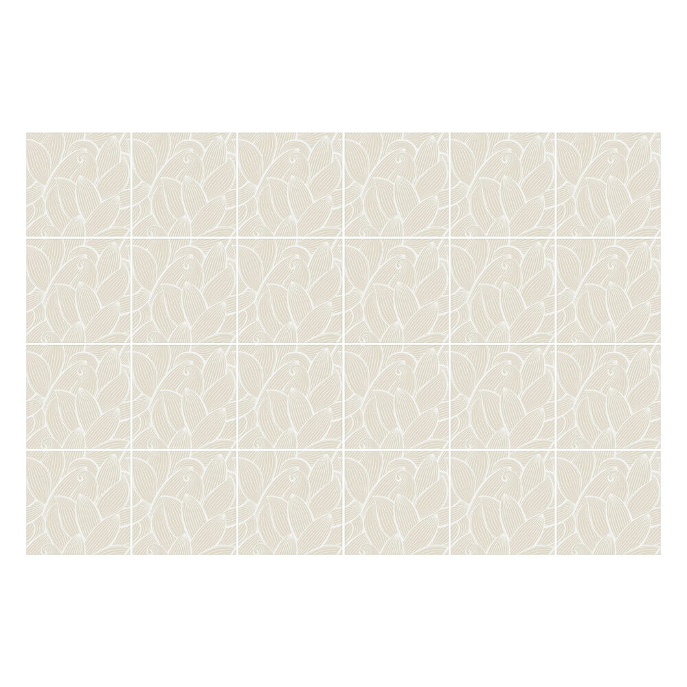 Samolepka na dlaždice Listy v jemném uspořádání