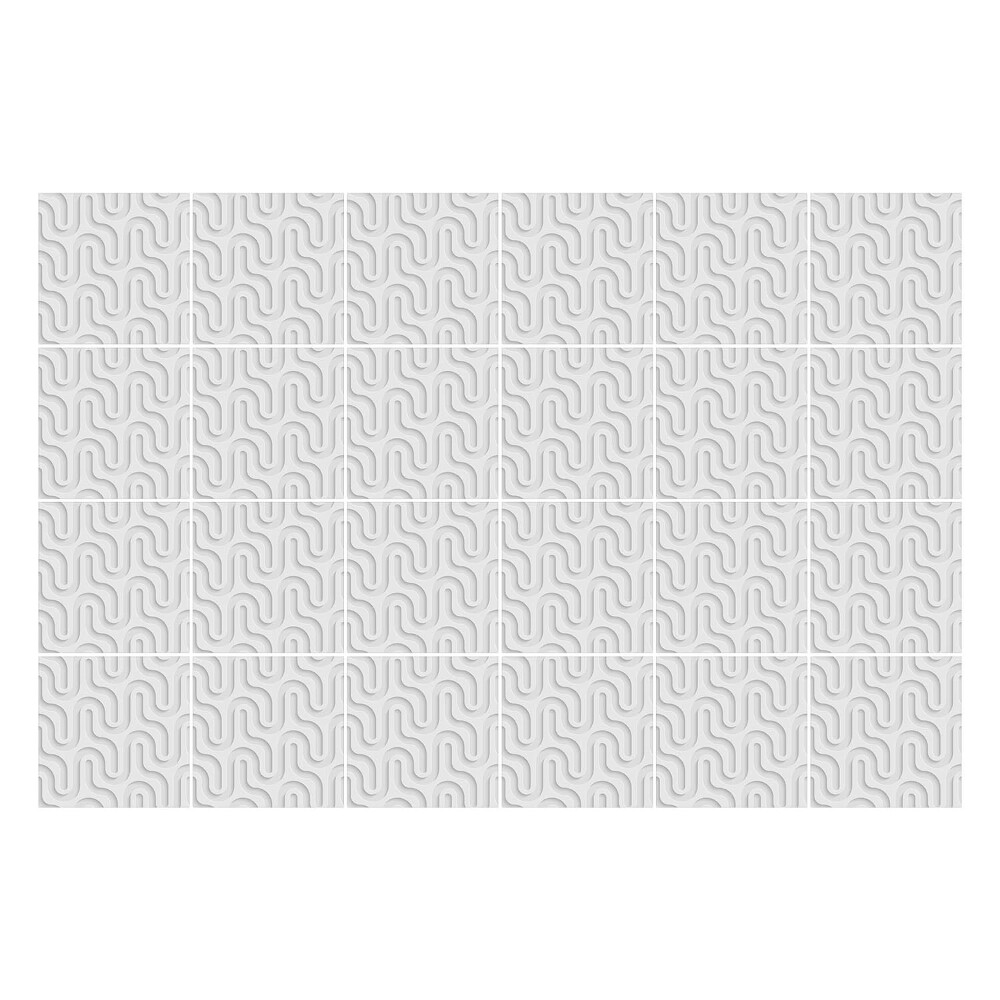 Samolepka na dlaždice Vlnité čáry v rozvržení