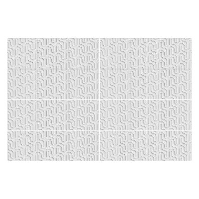 Samolepka na dlaždice Vlnité čáry v rozvržení