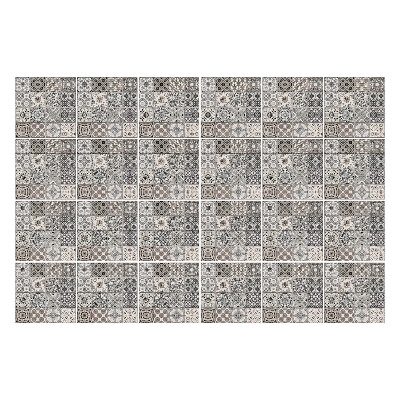 Nálepka na dlaždice Šedé zdobené dlaždice