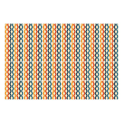 Nálepka na dlaždice Vlnité linie v rytmu