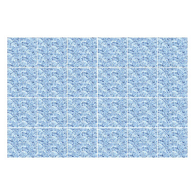 Samolepka na dlaždice Akvarel vlny uspořádání