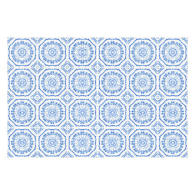 Nálepka na dlaždice Květinové ornamenty v dlaždicích