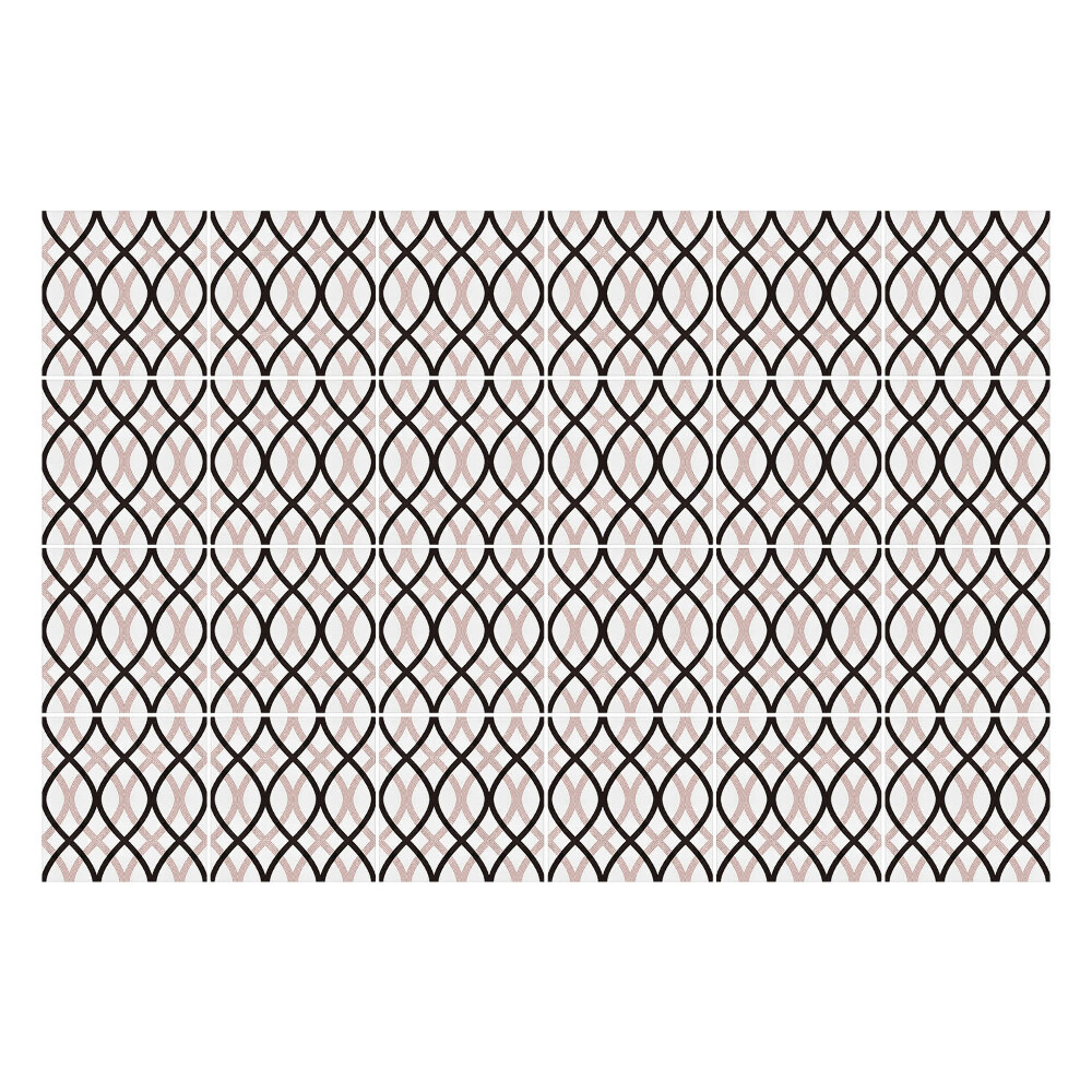 Nálepka na dlaždice Propletené oválné tvary