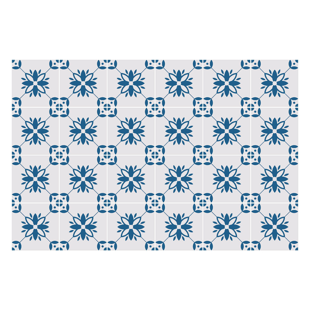 Nálepka na dlaždice Květinové motivy v síťovině