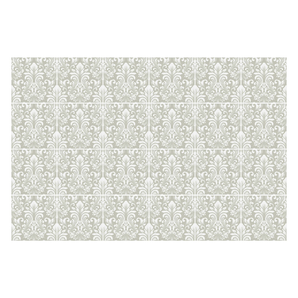 Samolepka na dlaždice Elegantní květinové ornamenty