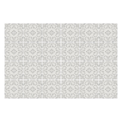 Samolepka na dlaždice Jemné květinové motivy