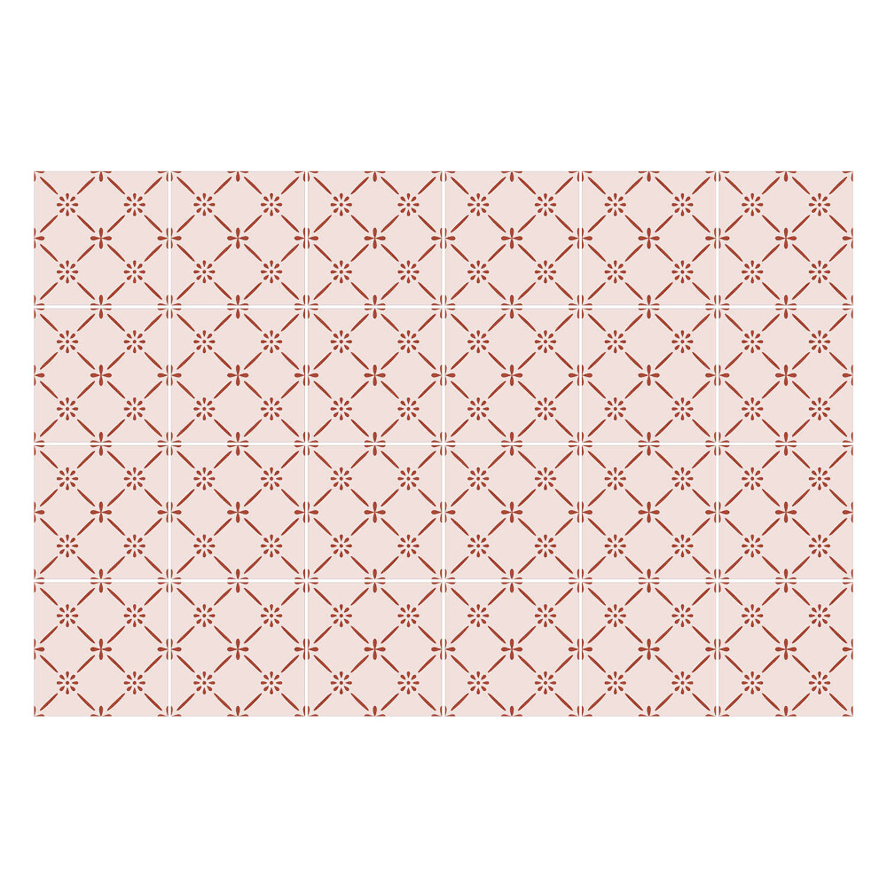 Nálepka na dlaždice Retro vintage vzor