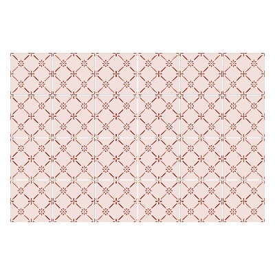 Nálepka na dlaždice Retro vintage vzor