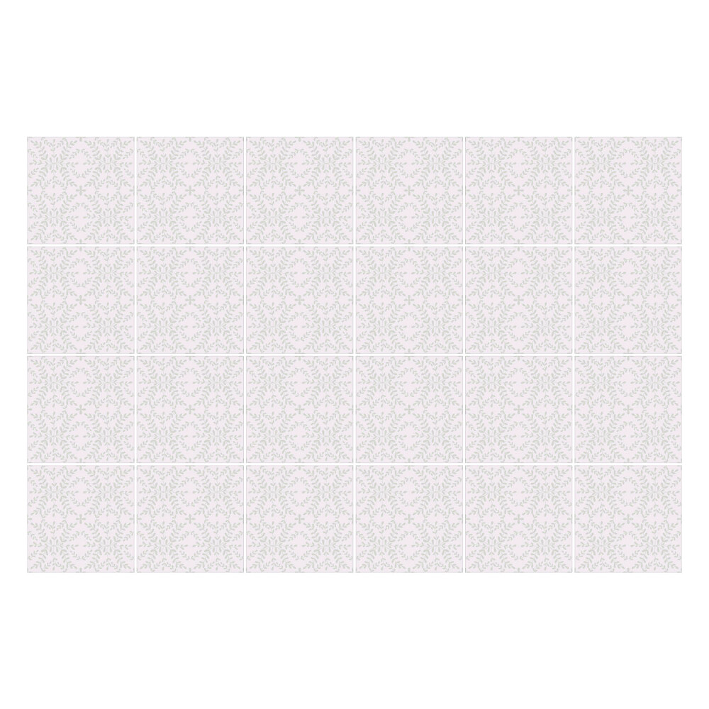 Samolepka na dlaždice Jemný květinový motiv